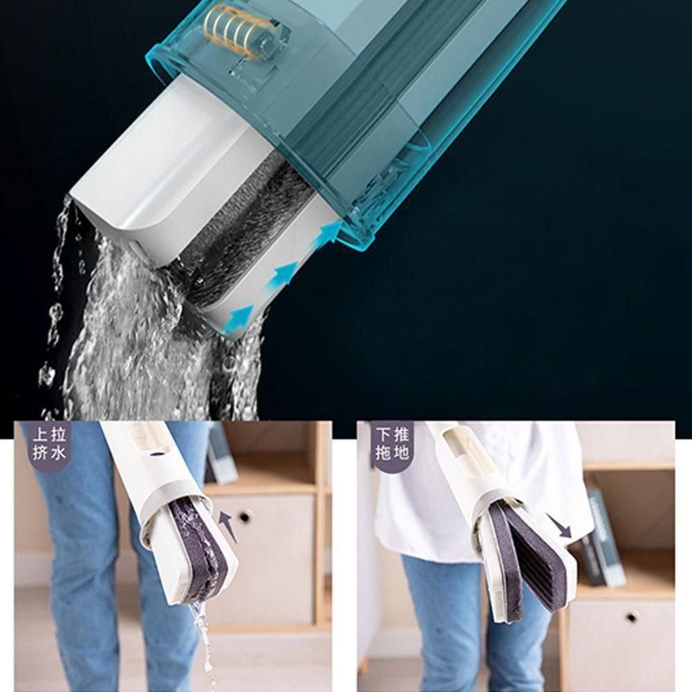 Self-Squeezing Mop / Folding Sponge Mop (New Updated Handle Design)