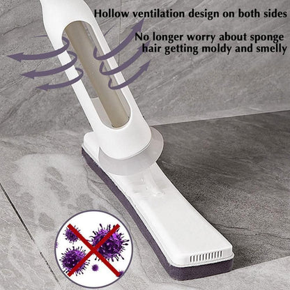 Self-Squeezing Mop / Folding Sponge Mop (New Updated Handle Design)